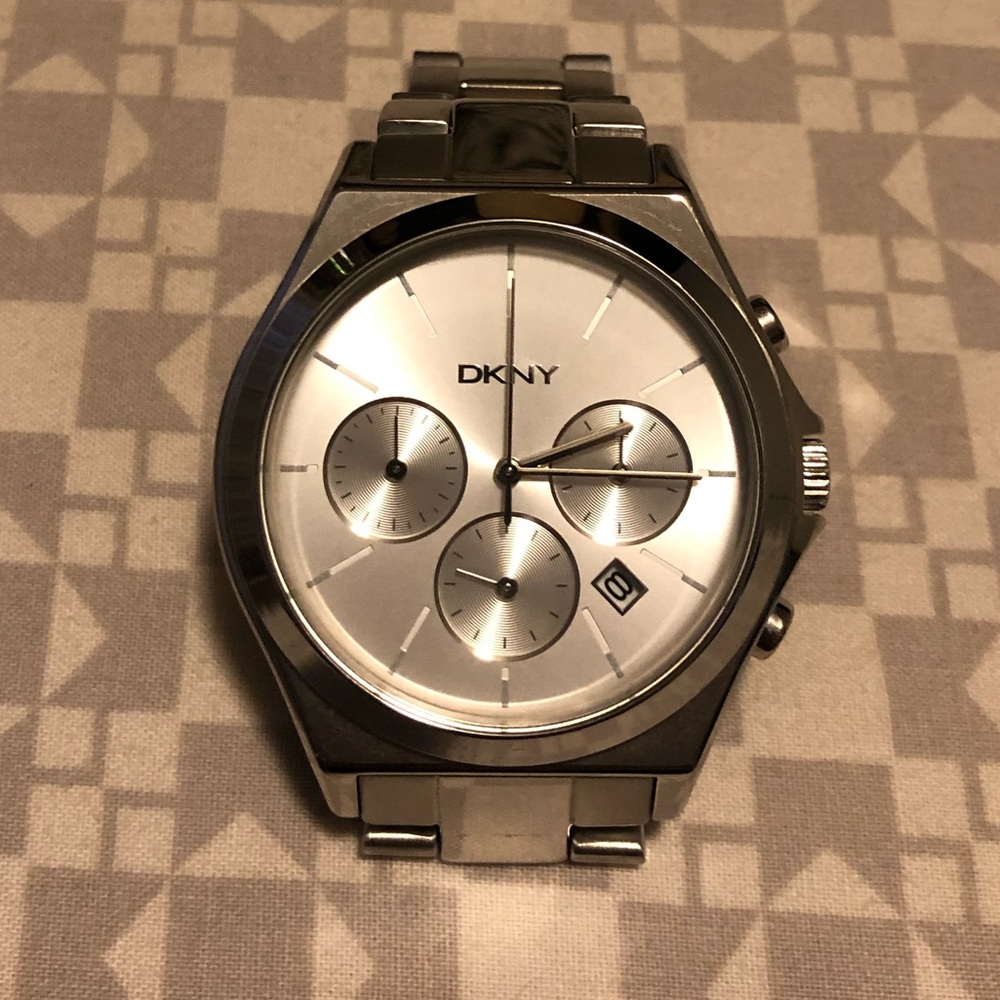 DKNY Solid Stainless Steel Watch